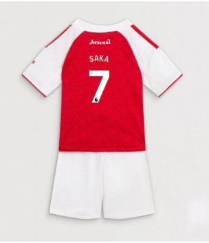 Billiga Arsenal Bukayo Saka #7 Hemmatröja Barn 2025-26 Kortärmad (+ Korta byxor)